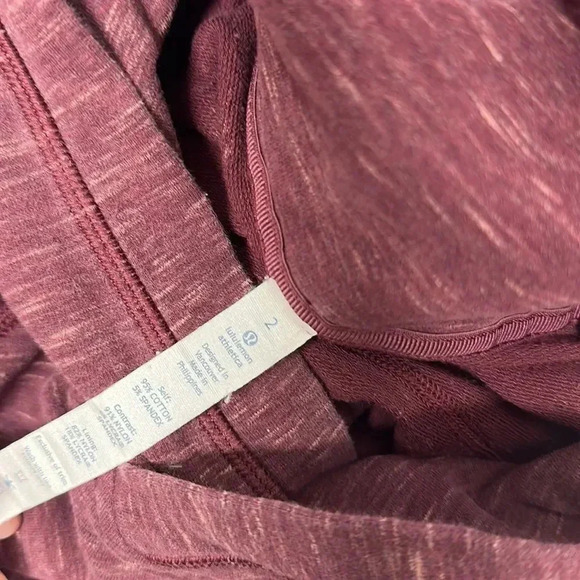 Lululemon Om & Roam Hoodie Sweatshirt Pullover Double Zip Hooded Maroon Rust 2 - Picture 11 of 13